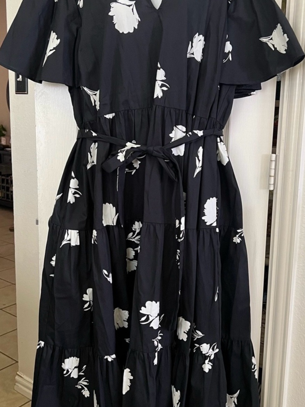 Sugarlips Tiered Midi Dress Curve 2X - Picture 6 of 11